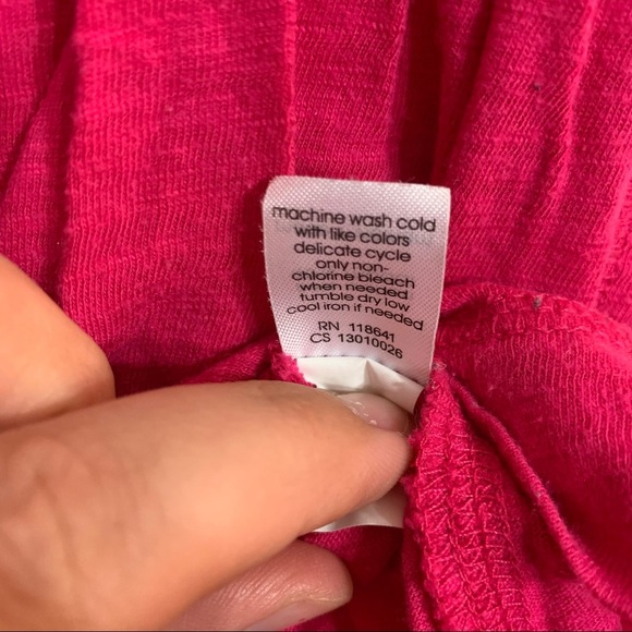 Lane Bryant Pink Women's Tee T-Shirt 3/4 Sleeve Cotton Plus Size - Picture 3 of 5